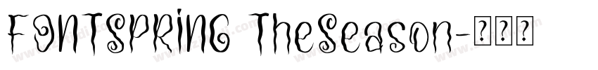 FONTSPRING TheSeason字体转换